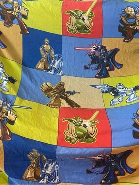Vintage Star Wars Full Double Fitted Sheet Lucas Film  Dan River EUC